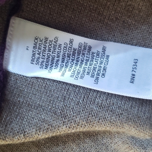 Jones New York Merino Wool Blend Wrap Cardigan - Picture 8 of 8